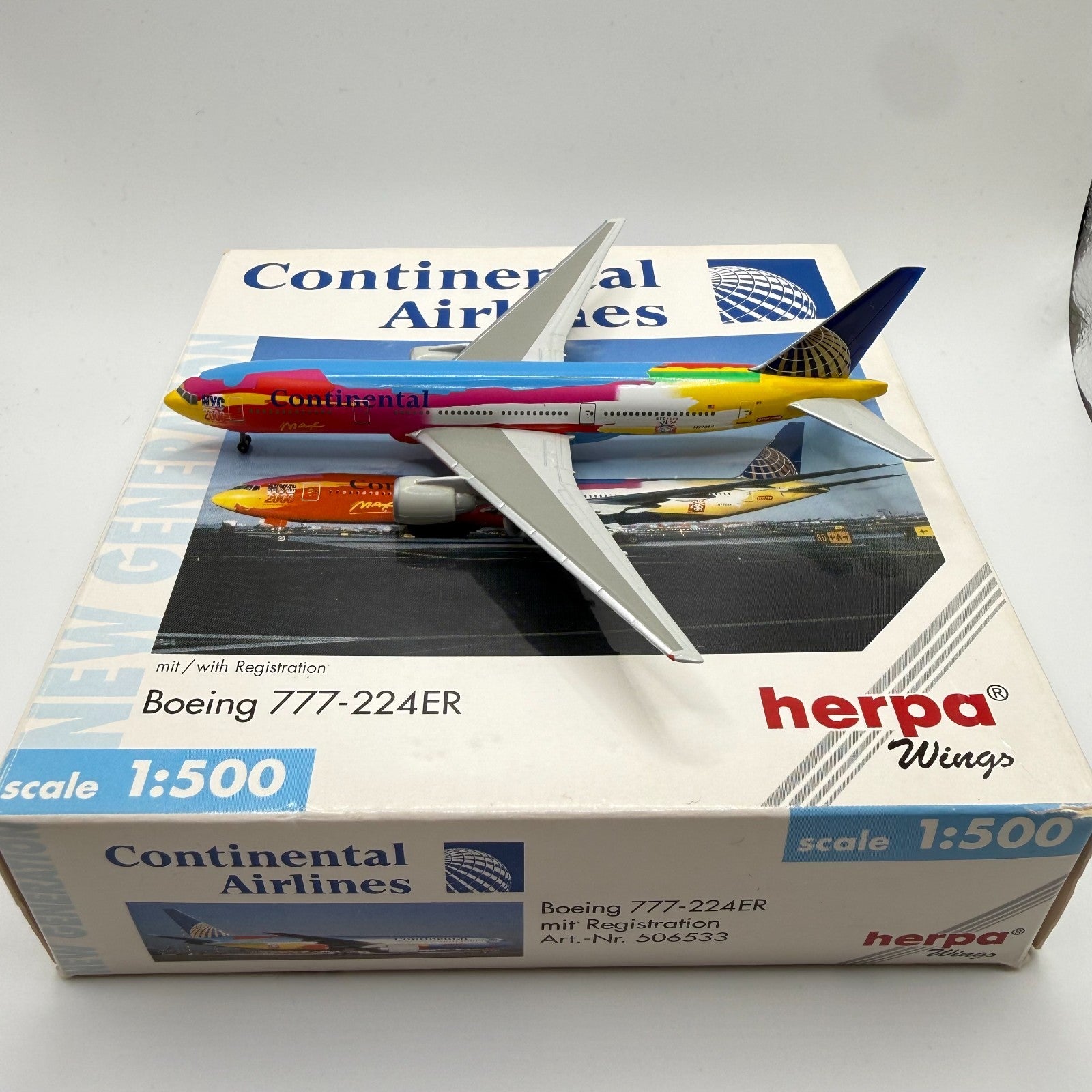 Herpa Wings 1:500 Continental Airlines 777-200ER special livery