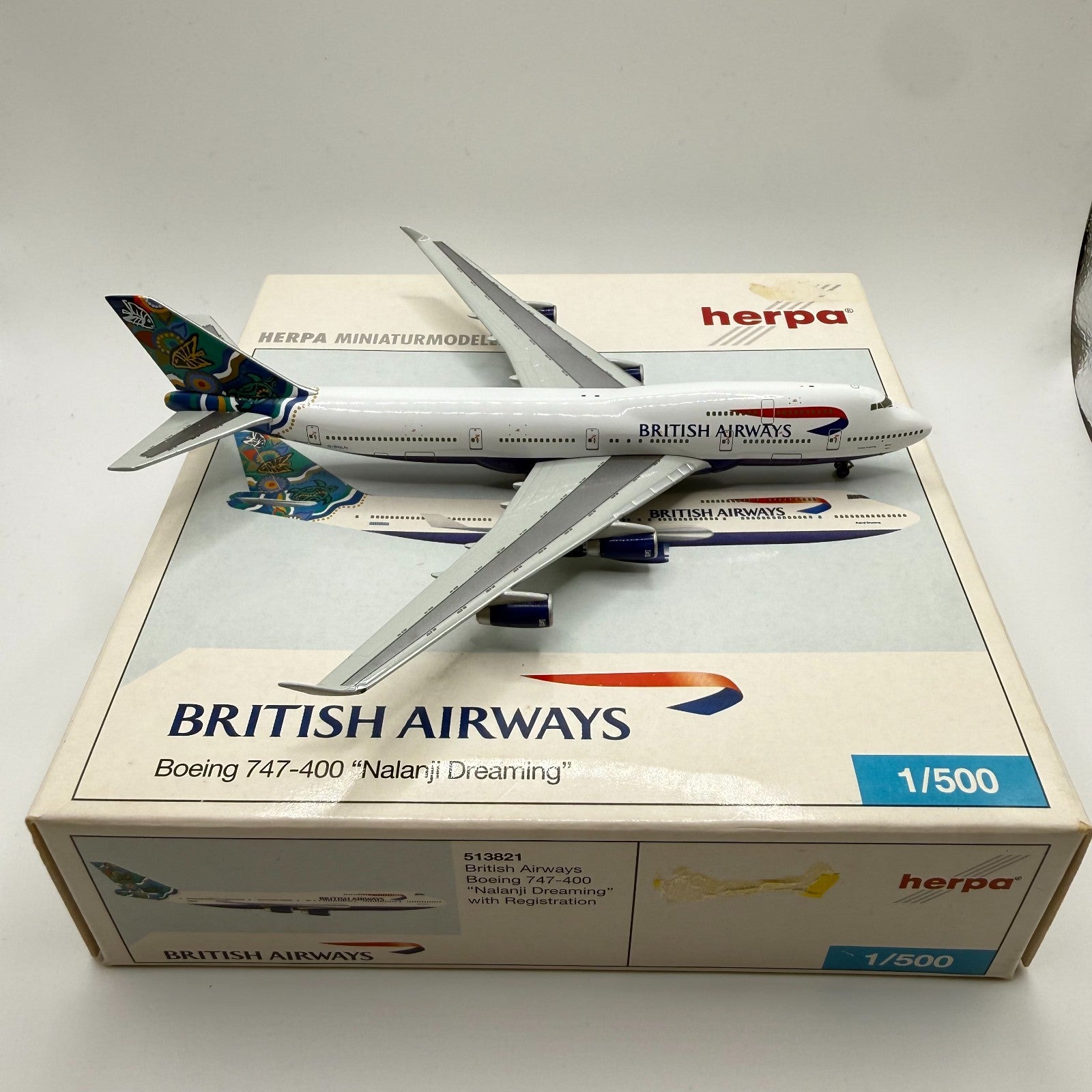 Herpa Wings 1:500 British Airways 747-400 Nalanji Dreaming