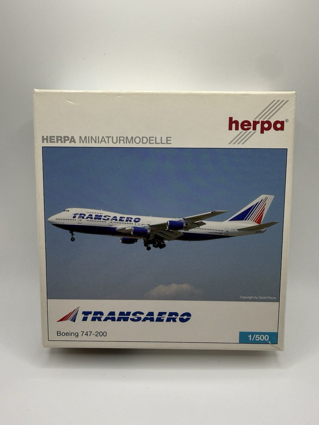 Herpa Wings 1:500 Transaero 747-200