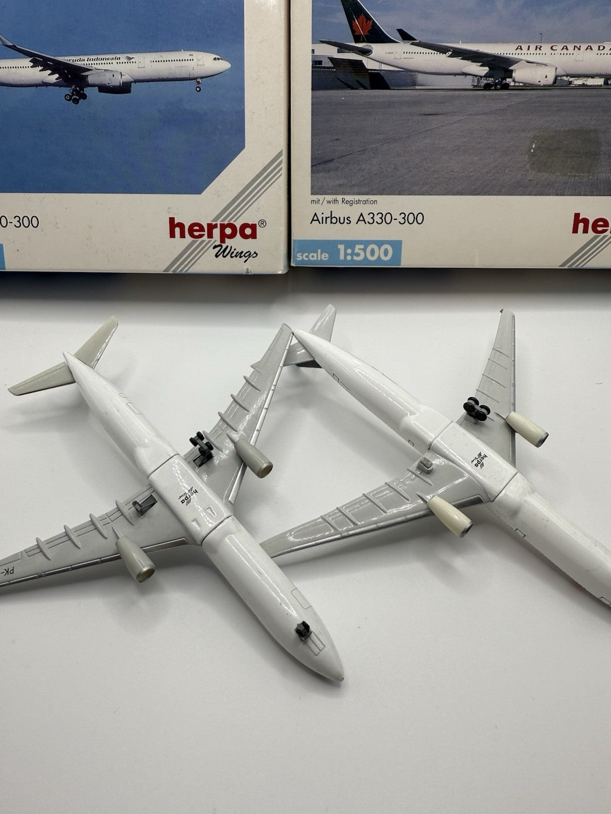 Herpa Wings 1:500 Garuda Indonesia A330 + Air Canada A330
