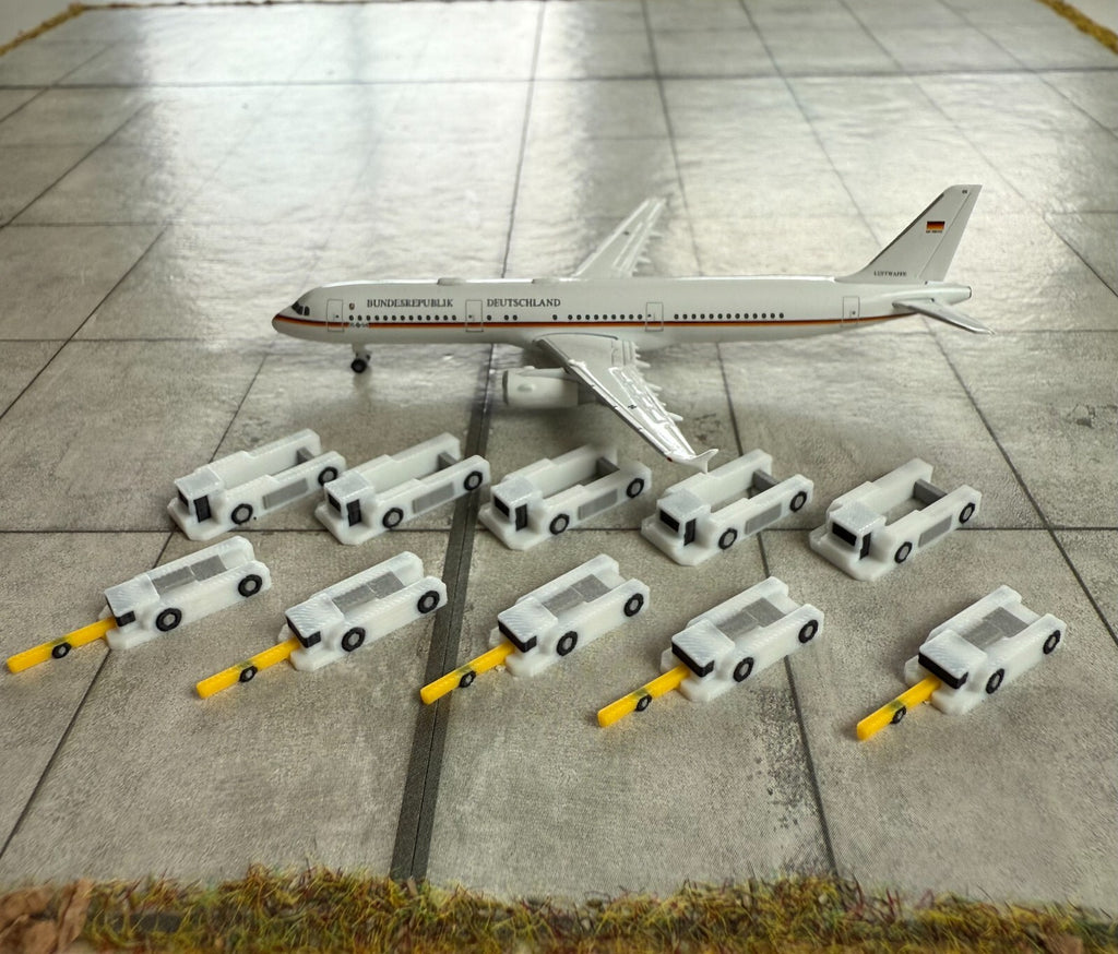 für Herpa Wings 1:500 / 1:400 10x Push back car Schlepper GSE / Airport