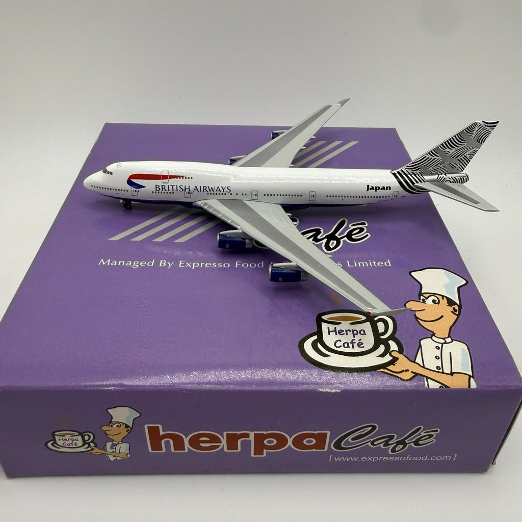 Herpa Wings 1:500 British Airways 747-400 Japan Herpa Cafe
