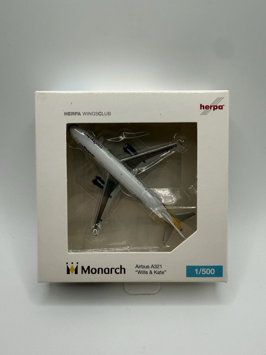 Herpa Wings 1:500 Monarch A321 Wills & Kate