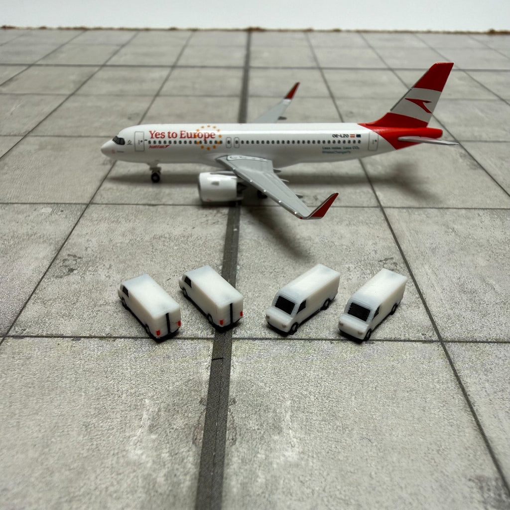 für Herpa Wings 1:500 / 1:400 10x Transporter Airport Service GSE