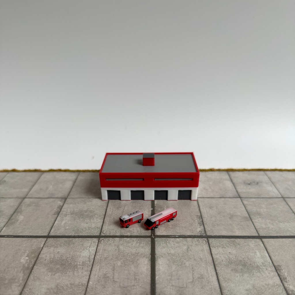 für Herpa Wings 1:500 / 1:400 Feuerwache / Airport Accessoires Fire Station