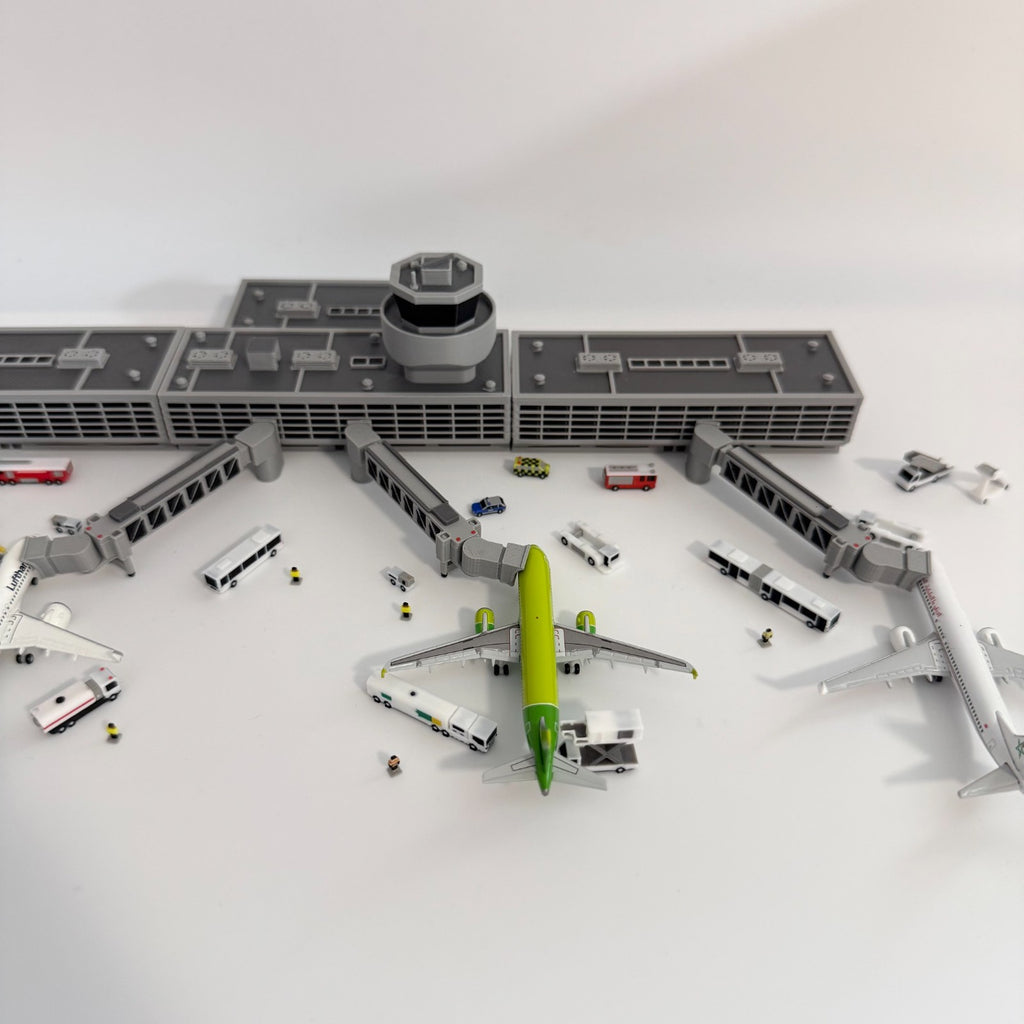 für Herpa Wings 1:500 / 1:400 Regional Airport Bundle Set Flughafen Terminal