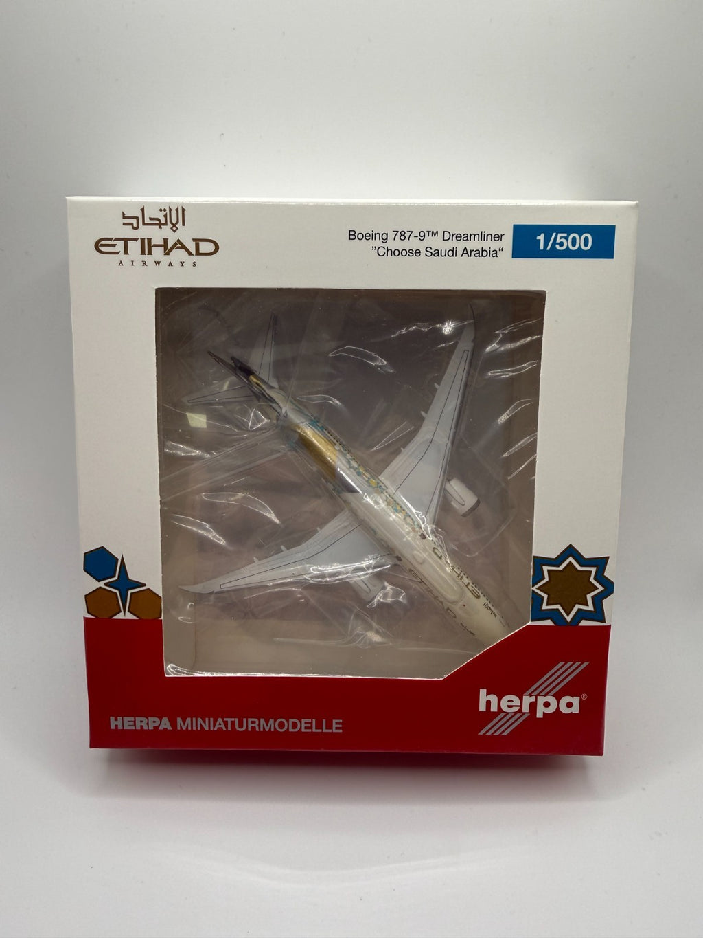 Herpa Wings 1:500 Etihad Airways 787-9 Choose Saudi Arabia