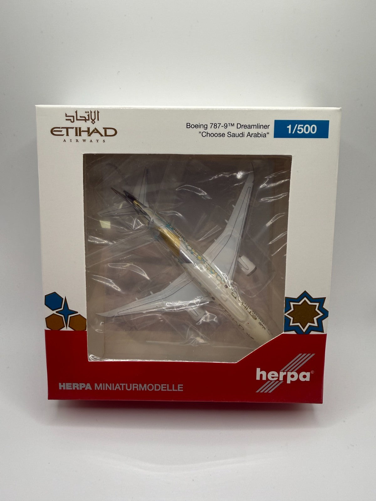 Herpa Wings 1:500 Etihad Airways 787-9 Choose Saudi Arabia