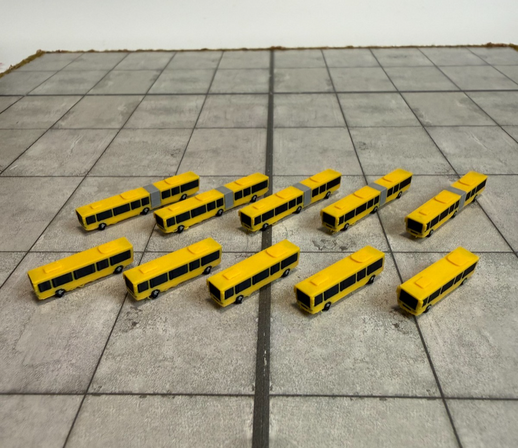 für Herpa Wings 1:500 / 1:400 10x Airport Bus  GSE / Airport Accessoires
