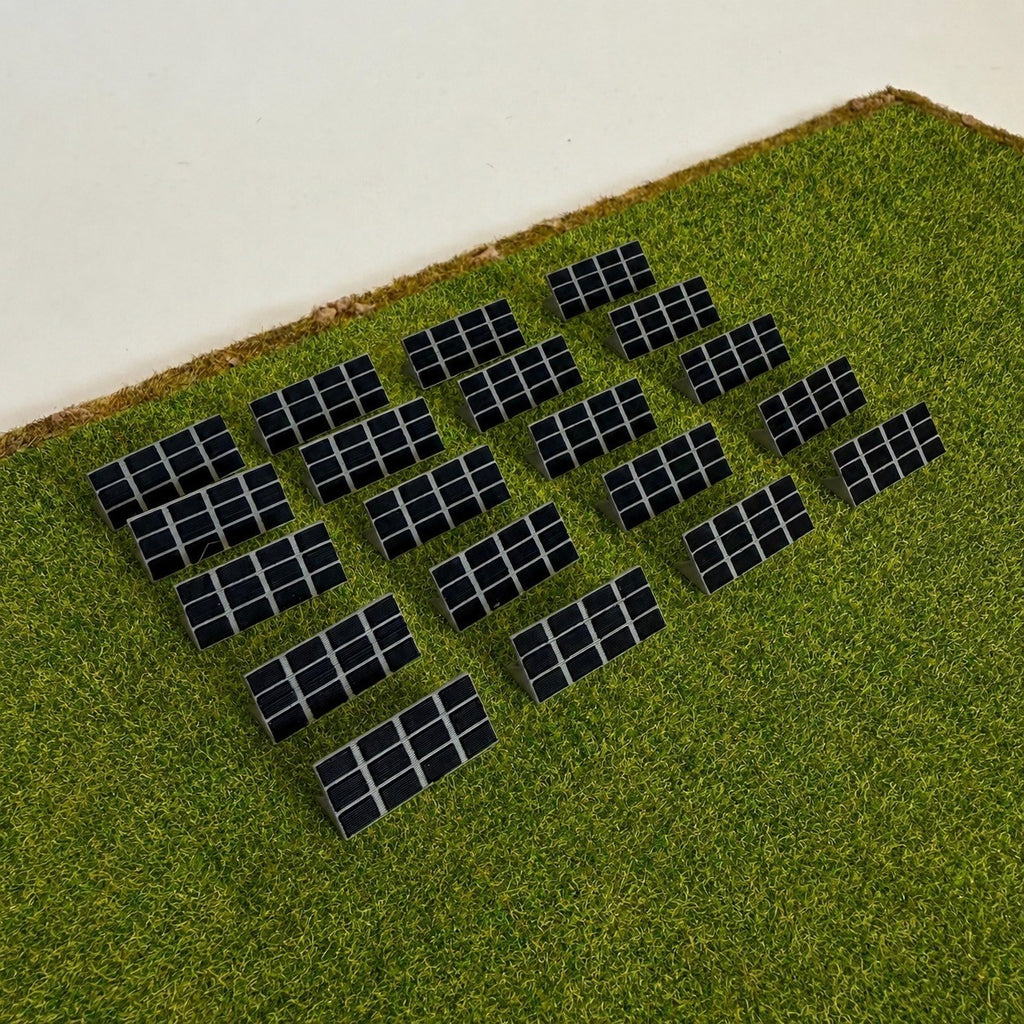 für Herpa Wings 1:500 / 1:400 20x Solaranlagen Solar panels Airport Accessoires