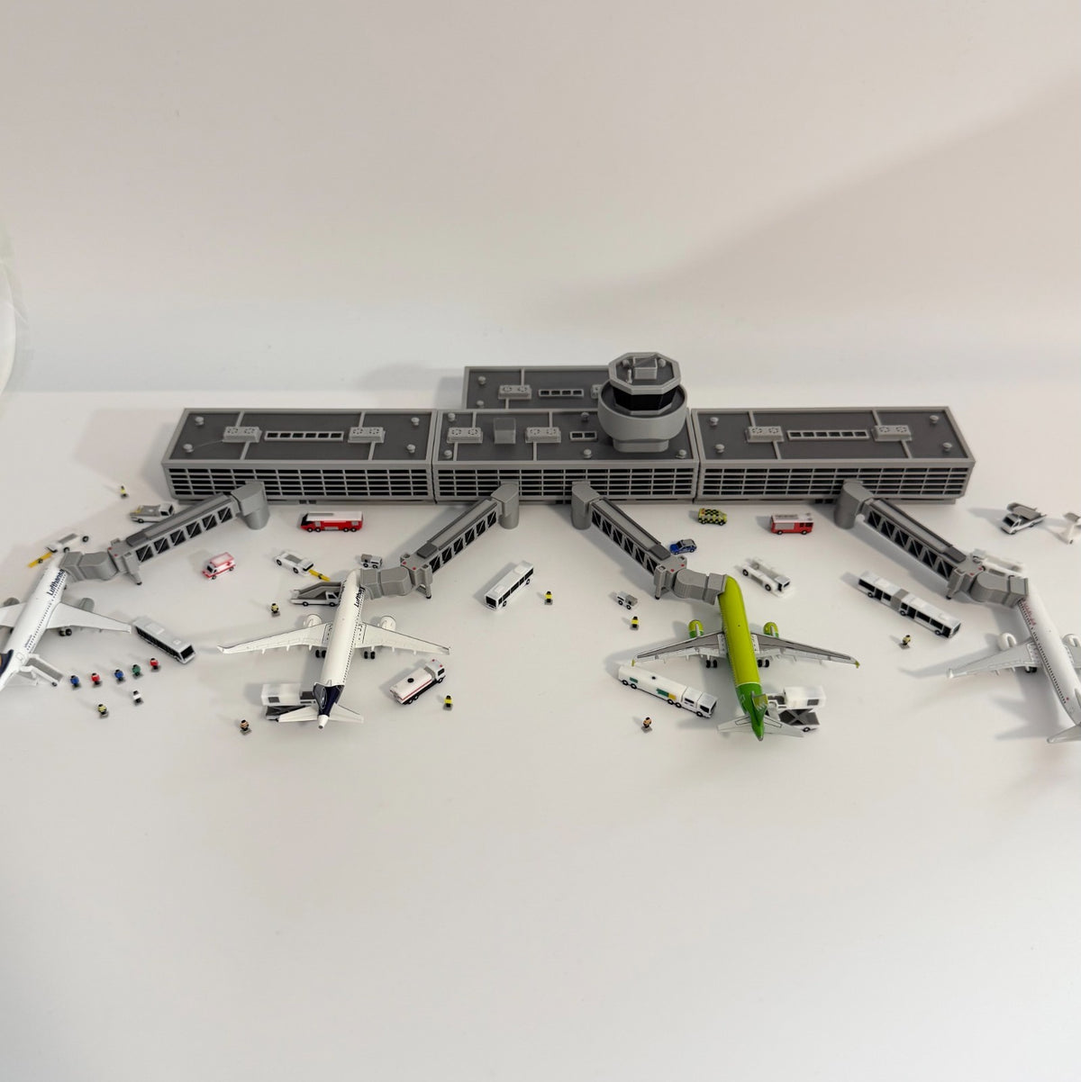 für Herpa Wings 1:500 / 1:400 Regional Airport Bundle Set Flughafen Terminal