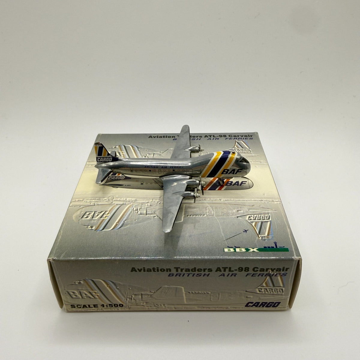 wie Herpa Wings 1:500 British Air Ferries BAF ATL-98 Carvair
