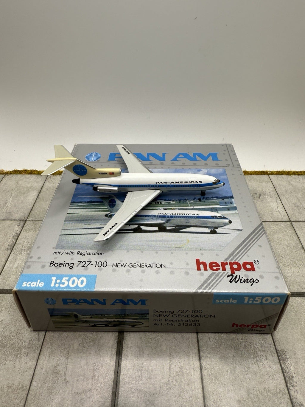 Herpa Wings 1:500 Pan Am 727-100