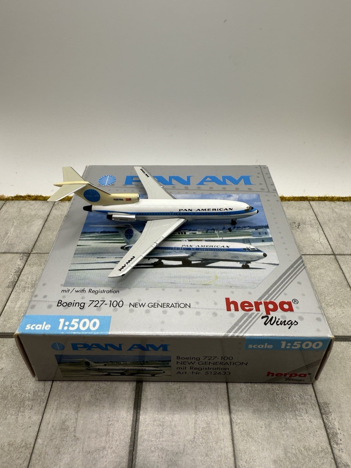Herpa Wings 1:500 Pan Am 727-100