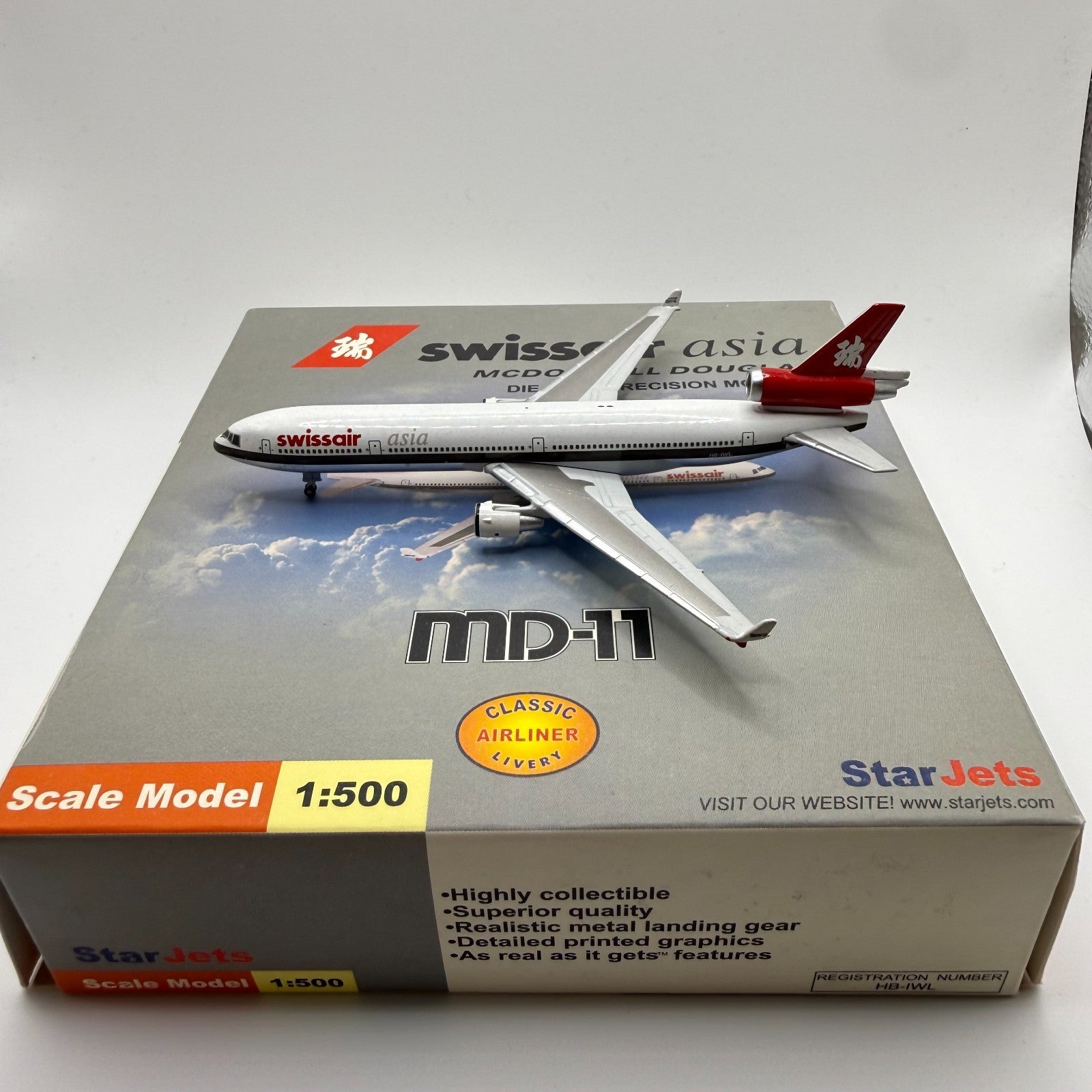 Herpa Wings / Star Jets 1:500 Swissair Asia MD-11