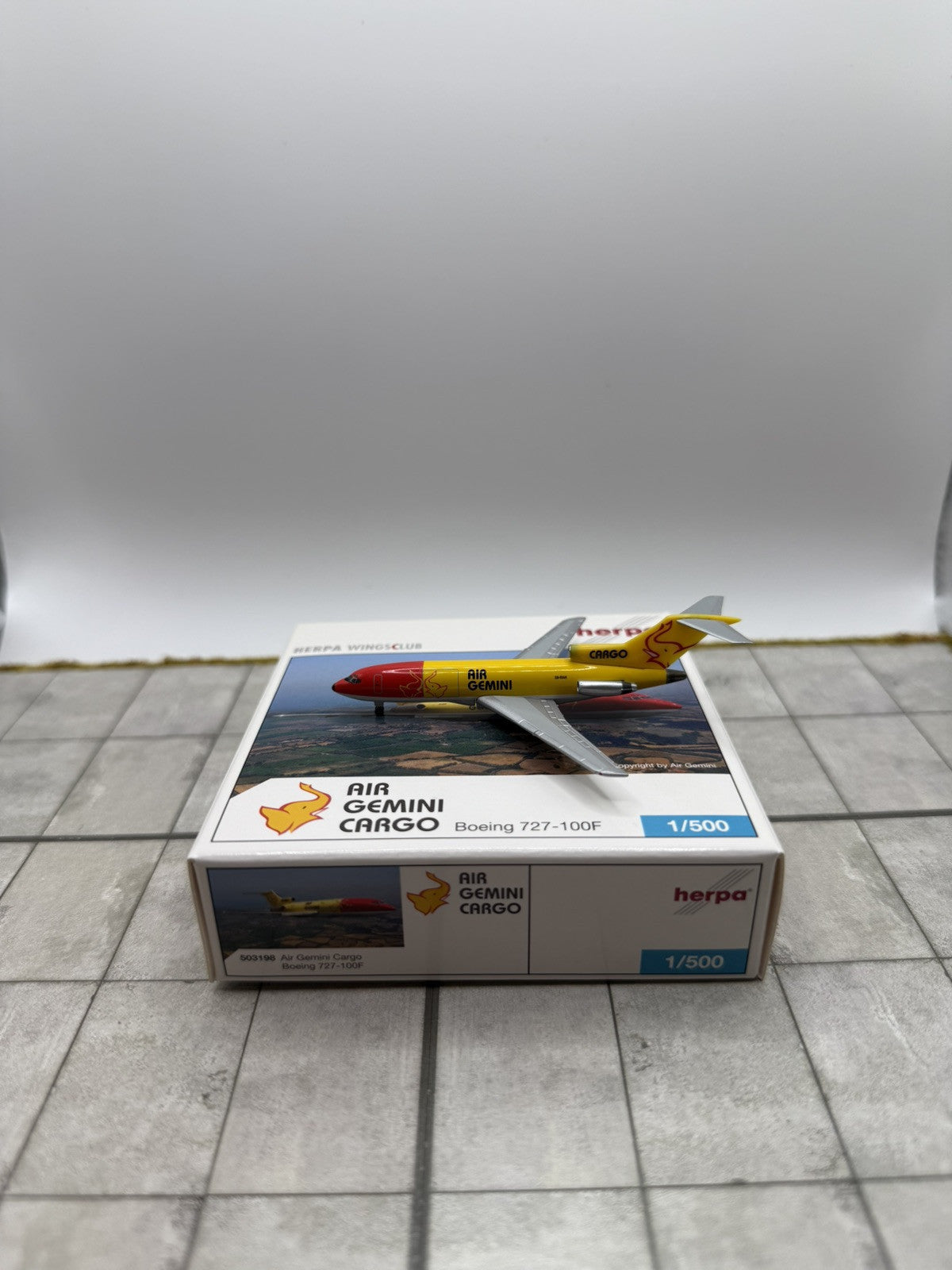 Herpa Wings 1:500 Air Gemini Cargo 727-100F